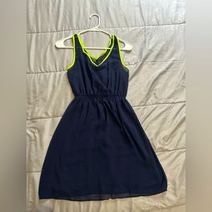 Navy blue skater dress